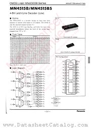 MN4515B datasheet pdf Panasonic