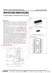 MN4522B datasheet pdf Panasonic