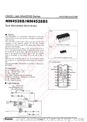 MN4528BS datasheet pdf Panasonic