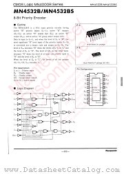 MN4532B datasheet pdf Panasonic