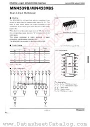 MN4539BS datasheet pdf Panasonic