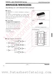 MN4555B datasheet pdf Panasonic