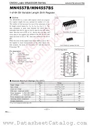 MN4557B datasheet pdf Panasonic