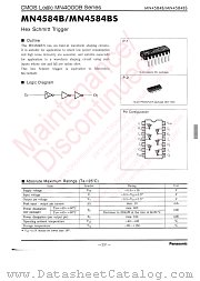 MN4584B datasheet pdf Panasonic