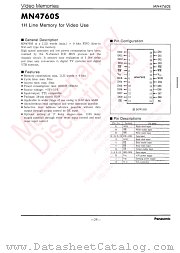 MN4760S datasheet pdf Panasonic