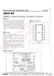MN6188 datasheet pdf Panasonic