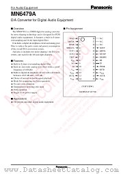 MN6479A datasheet pdf Panasonic