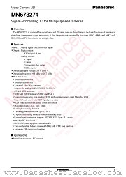 MN673274 datasheet pdf Panasonic