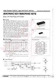 MN74HC107S datasheet pdf Panasonic