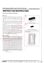 MN74HC148 datasheet pdf Panasonic