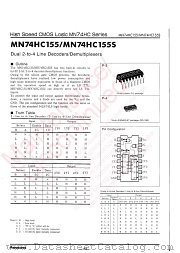 MN74HC155S datasheet pdf Panasonic