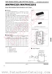 MN74HC221S datasheet pdf Panasonic