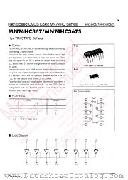 MN74HC367S datasheet pdf Panasonic