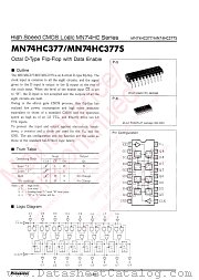 MN74HC377 datasheet pdf Panasonic