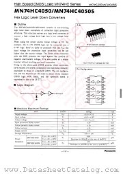 MN74HC4050 datasheet pdf Panasonic