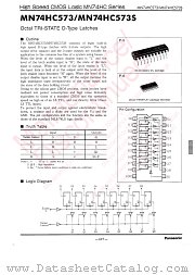 MN74HC573S datasheet pdf Panasonic