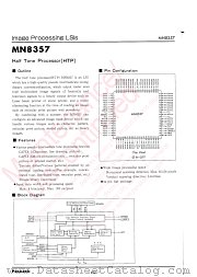 MN8357 datasheet pdf Panasonic