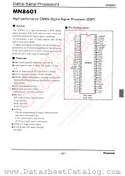MN8601 datasheet pdf Panasonic
