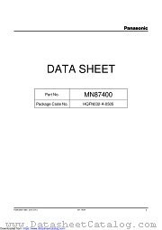 MN87400 datasheet pdf Panasonic