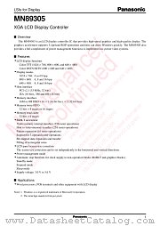 MN89305 datasheet pdf Panasonic