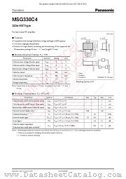 MSG330C4 datasheet pdf Panasonic