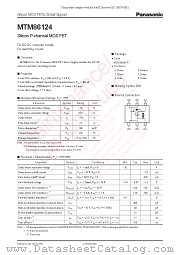 MTM86124 datasheet pdf Panasonic