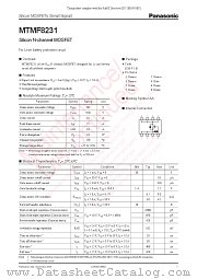 MTMF8231 datasheet pdf Panasonic
