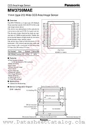 MW3759MAE datasheet pdf Panasonic
