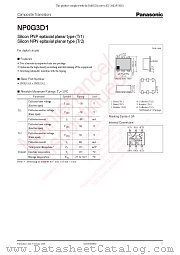 NP0G3D1 datasheet pdf Panasonic