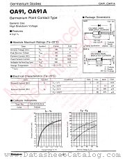OA91 datasheet pdf Panasonic