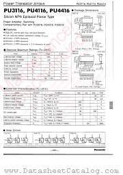 PUB4116 datasheet pdf Panasonic