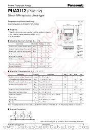 PUA3112 datasheet pdf Panasonic
