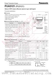 PUA3121 datasheet pdf Panasonic