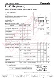 PUA3124 datasheet pdf Panasonic
