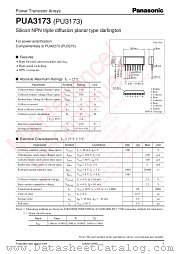 PUA3173 datasheet pdf Panasonic
