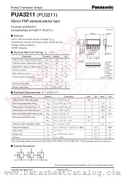 PUA3211 datasheet pdf Panasonic