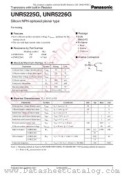UNR5226G datasheet pdf Panasonic
