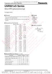 UNR921KG datasheet pdf Panasonic