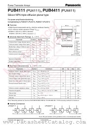 PUB4411 datasheet pdf Panasonic