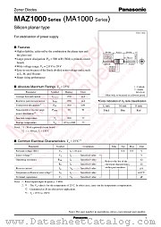MAZ1150 datasheet pdf Panasonic