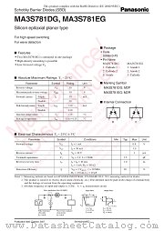 MA3S781EG datasheet pdf Panasonic