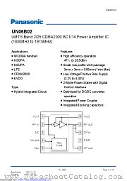 UN06B02 datasheet pdf Panasonic