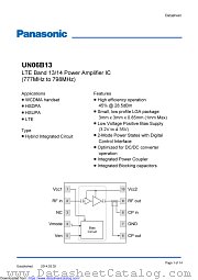 UN06B13 datasheet pdf Panasonic