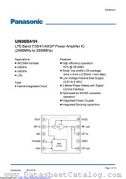 UN06B41H datasheet pdf Panasonic