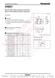 UNA0801 datasheet pdf Panasonic