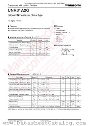 UNR31A2G datasheet pdf Panasonic
