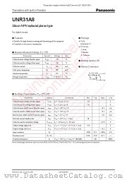 UNR31A8 datasheet pdf Panasonic