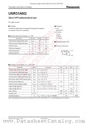 UNR31A8G datasheet pdf Panasonic