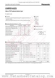UNR51A2G datasheet pdf Panasonic