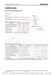 UNR521WG datasheet pdf Panasonic